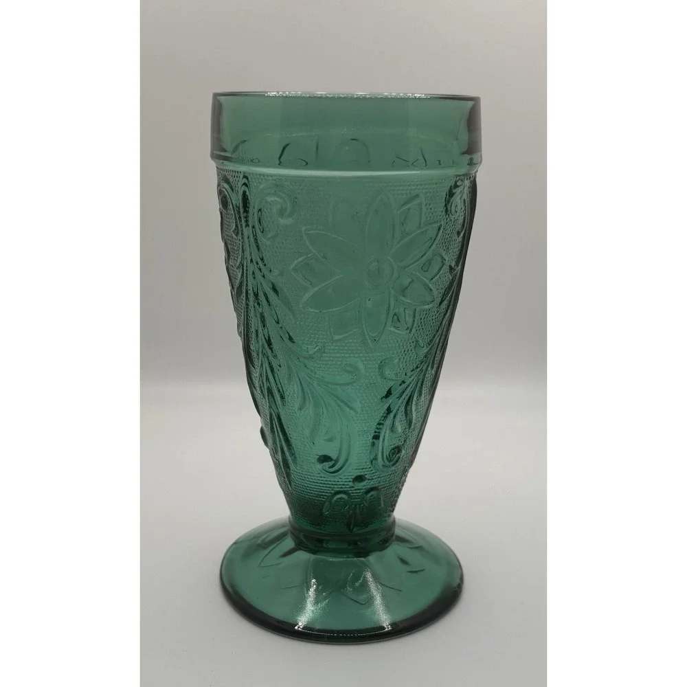 Tiara Sandwich Spruce Green Collection Iced Tea Glass